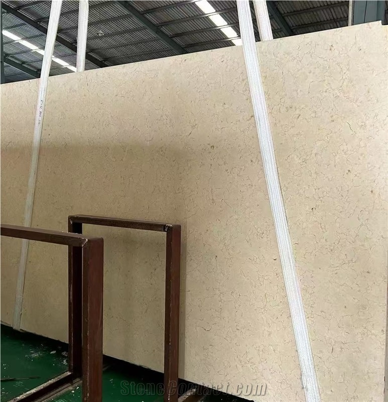 Egypt Cream Beige Galala Classic Marble Slab Tiles