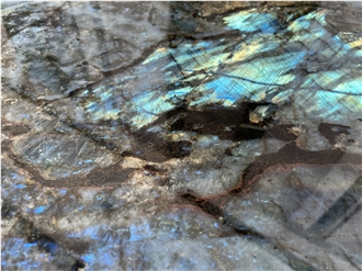 Luxury Shiny Blue Labradorite Granite Slabs