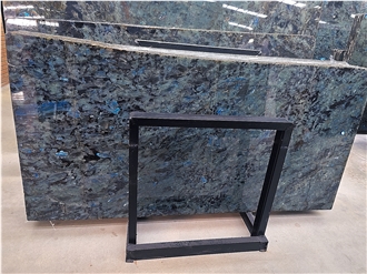 Luxury Shiny Blue Labradorite Granite Slabs
