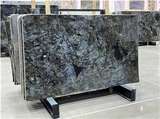 Luxury Shiny Blue Labradorite Granite Slabs
