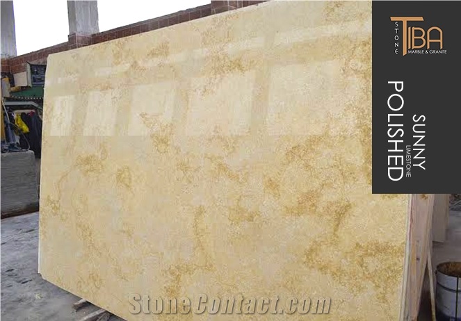 Sunny Menia Limestone Slabs, Limestone Tiles