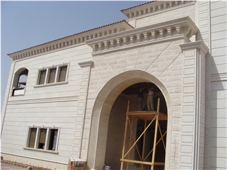 Jerusalem White Stone Facade, Building Ornaments, Exterior Cornices, Masonry
