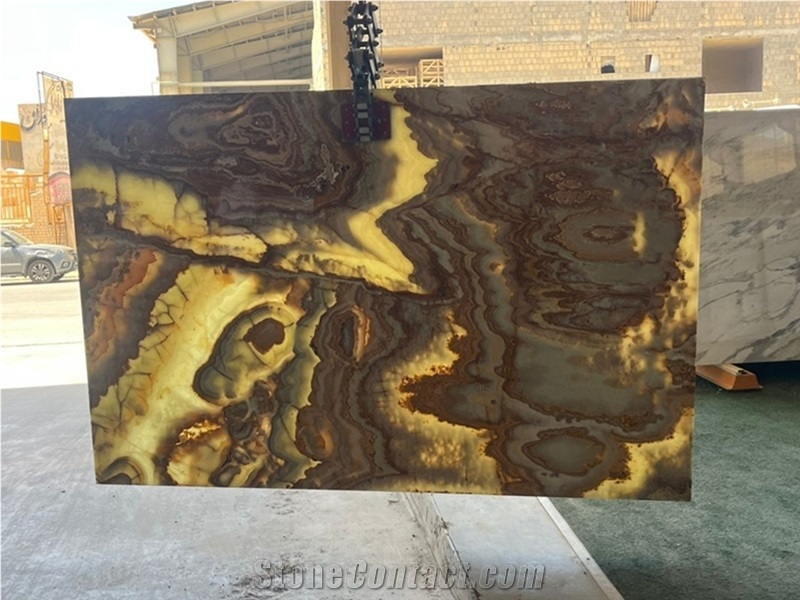 Green Onyx Slabs Polished 2 Cm