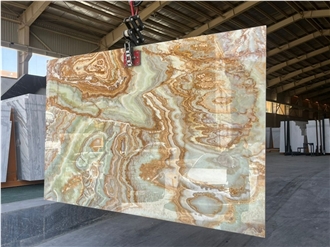 Green Onyx Slabs Polished 2 Cm