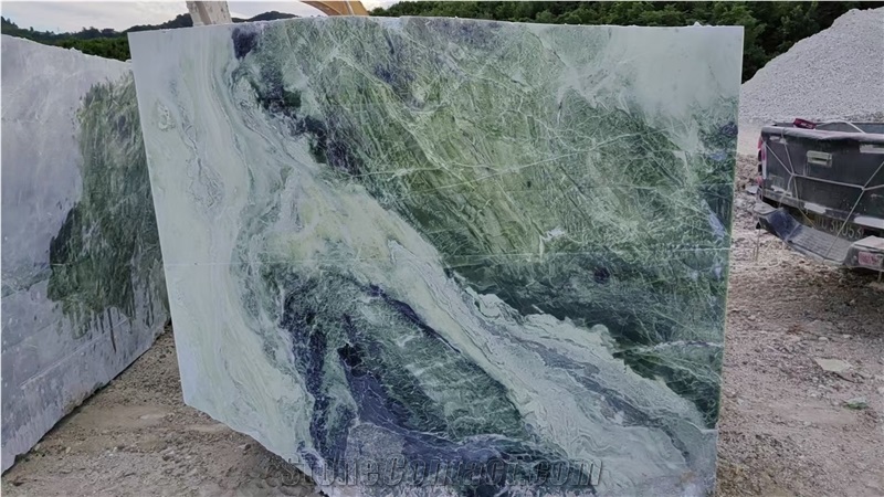 Fendi Green Natural Marble - China Emerald Green Marble Blocks
