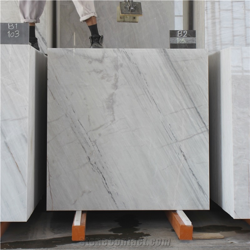Azna White Crystal Marble Slabs B5