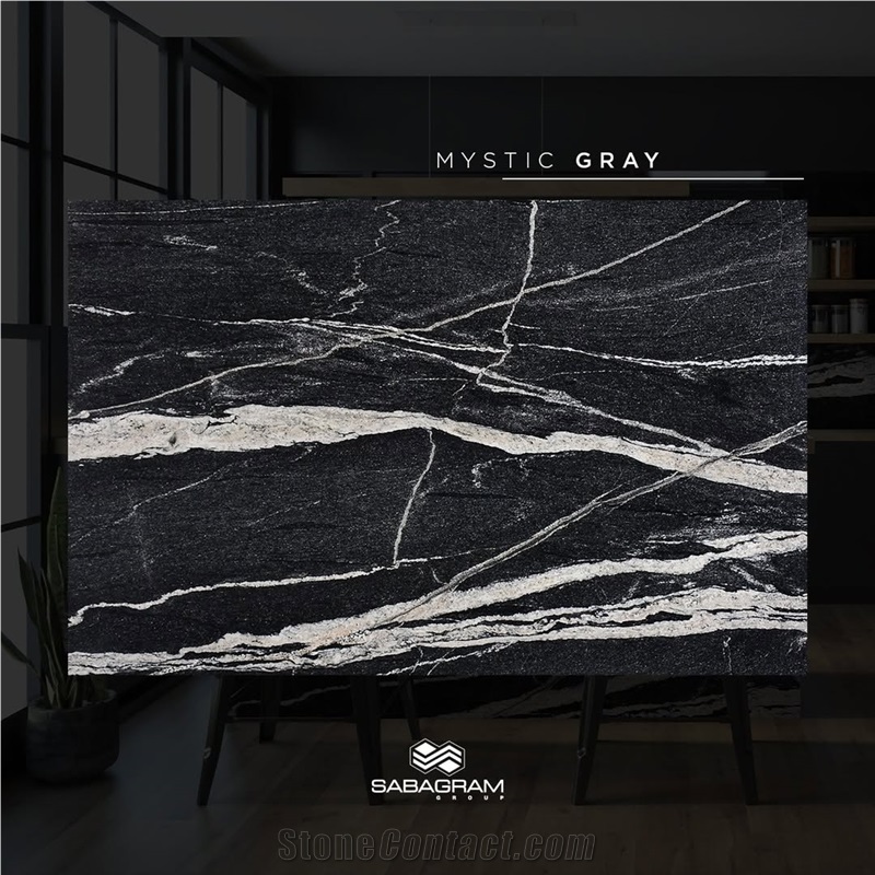 Mystic Gray Granite Slabs