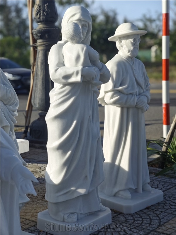 Viet Nam White Marble Statue Of St Mother Teresa