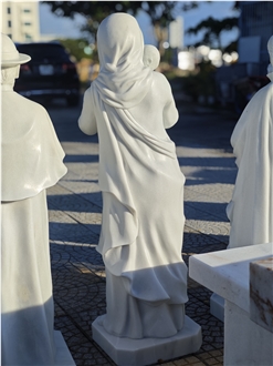 Viet Nam White Marble Statue Of St Mother Teresa