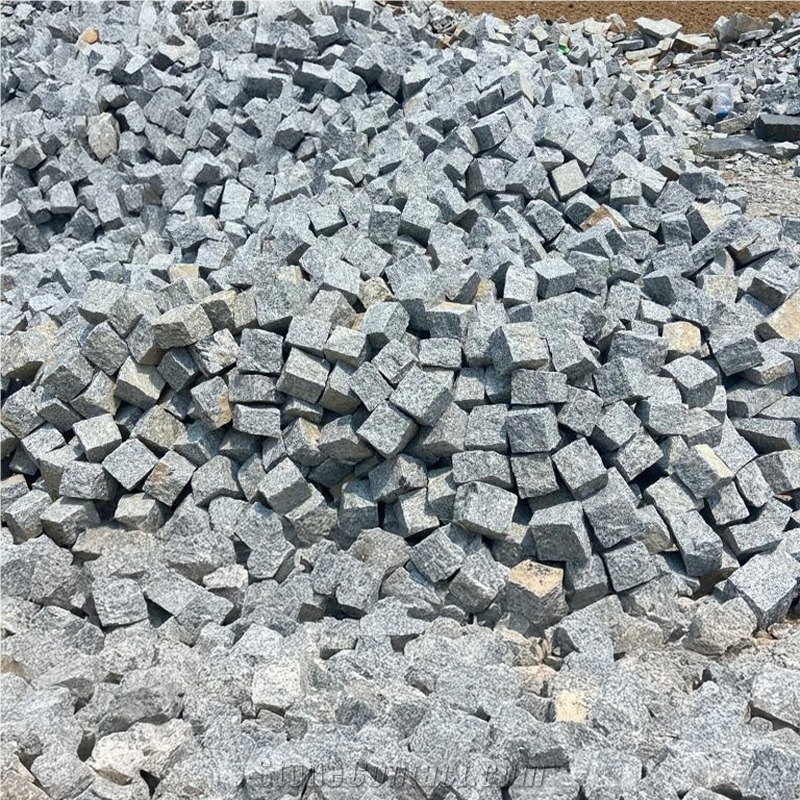 Gray Granite Cobble Stone