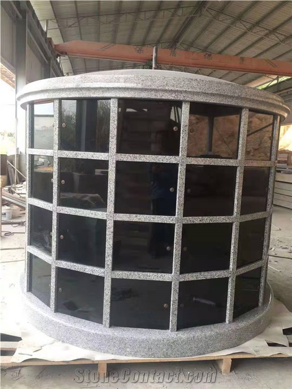 Light Grey Granite And Black Granite Columbarium