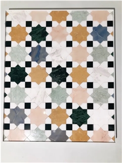 Art Deco Design Malta Marble Mosaic Tiles For Wall & Floor Art Deco Design Malta Marble Mosaic Tiles For Wall & Floor