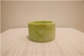 Dream Green Verde Lotus Jeweler Storage Jar