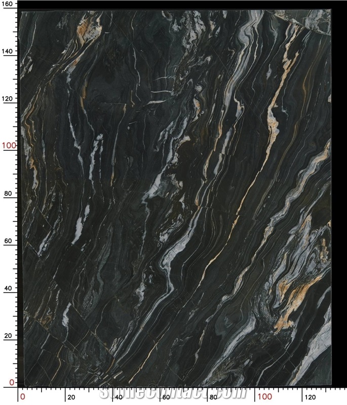 Golden Black Belvedere Quartzite Slabs