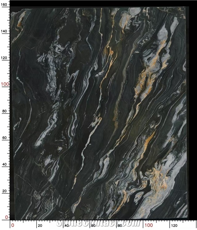 Golden Black Belvedere Quartzite Slabs