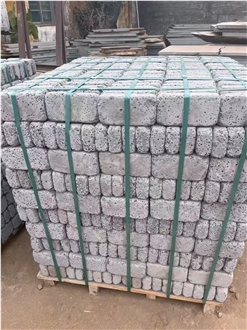 Tumbled Vesicles Basalt Cube Stone