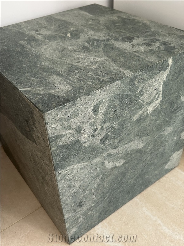 Wiz Green Marble Cubes Side Table