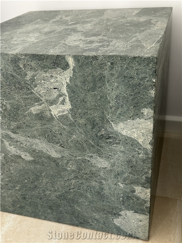 Wiz Green Marble Cubes Side Table