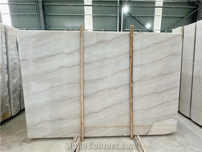 Guangxi White Marble Slabs For Decor