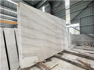 Guangxi White Marble Slabs For Decor