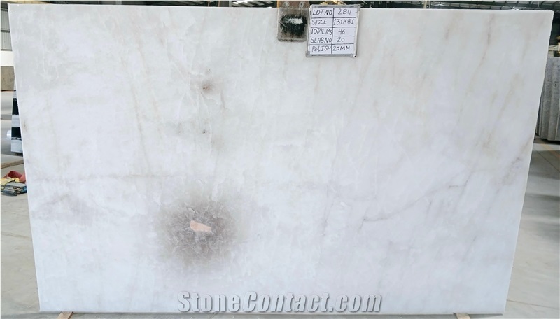 Cristallo White Quartzite Slabs