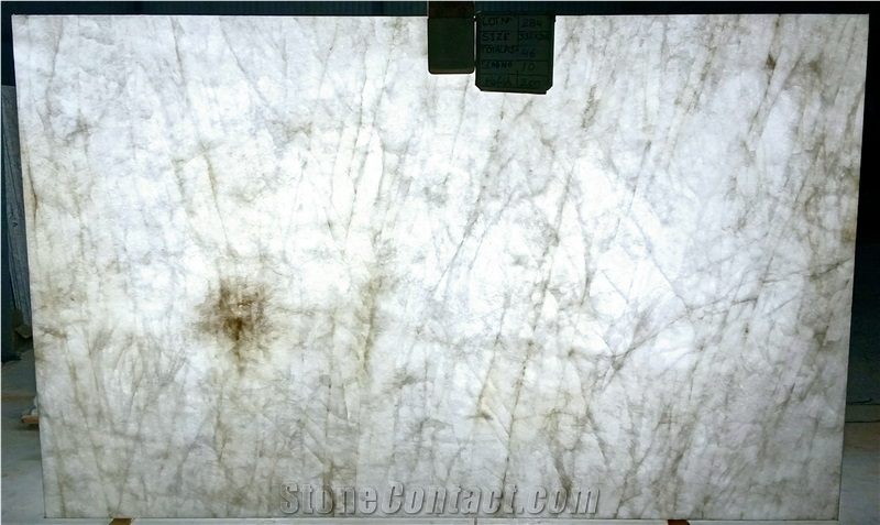 Cristallo White Quartzite Slabs