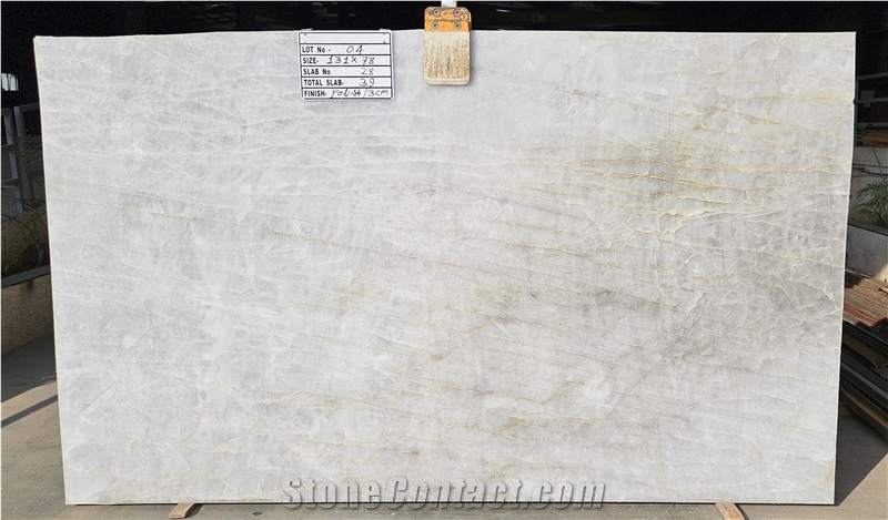 Cristallo White Quartzite Slabs