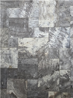 Silver Travertine French Pattern