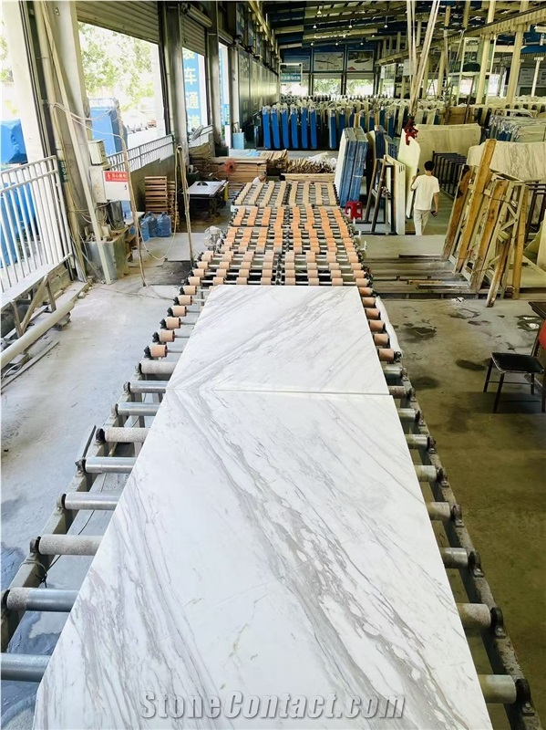 White Volakas Marble Slabs