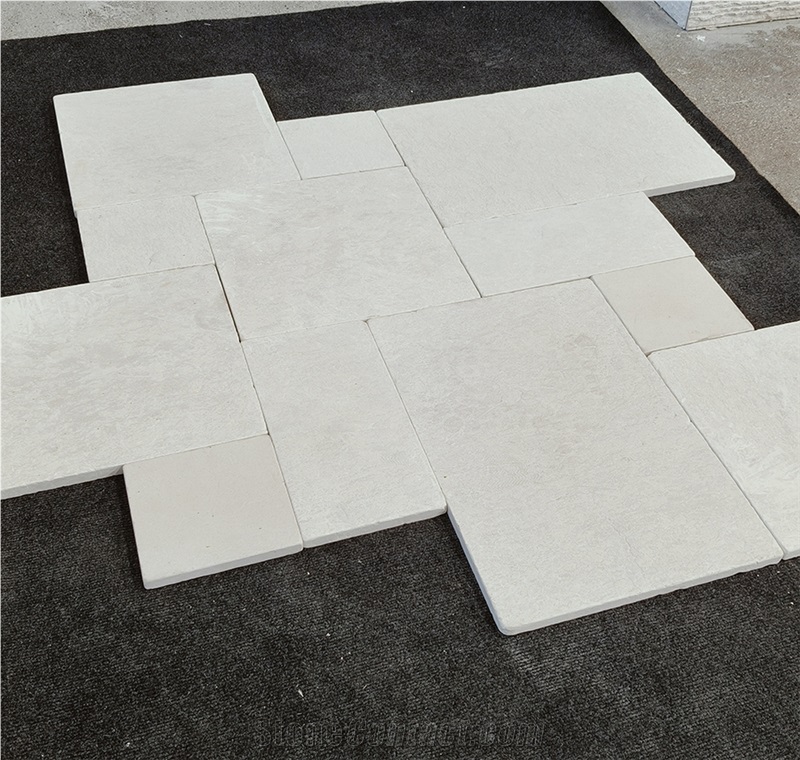White Limestone French Pattern Tiles