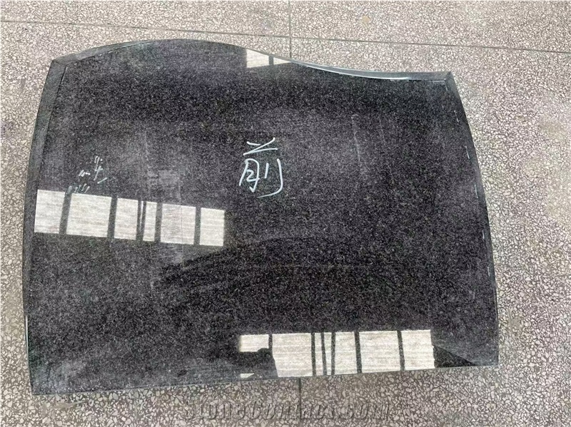 Absolute Black Granite Polished Monuments Standard Euro Style