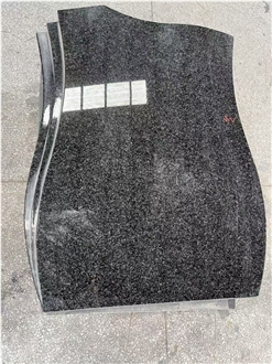 Absolute Black Granite Polished Monuments Standard Euro Style