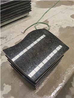 Angola Black Granite Tombstone