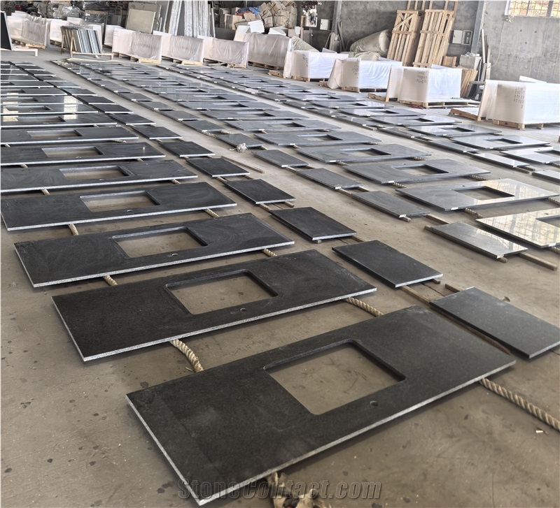 Black Pearl Granite Pre-Fabricated Countertops