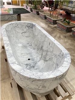 Brazilian Cloudy Mist Marble Bathtub