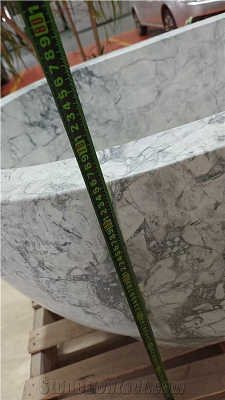 Brazilian Cloudy Mist Marble Bathtub