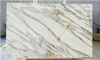 Calacatta Gold Marble Polished Slabs Tiles