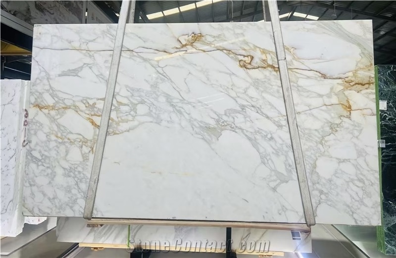 Calacatta Gold Marble Polished Slabs Tiles