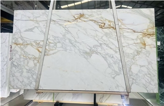 Calacatta Gold Marble Polished Slabs Tiles