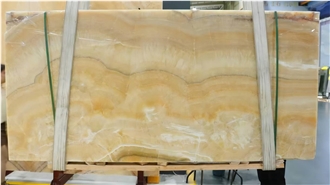 China Resin Yellow Onyx Slabs