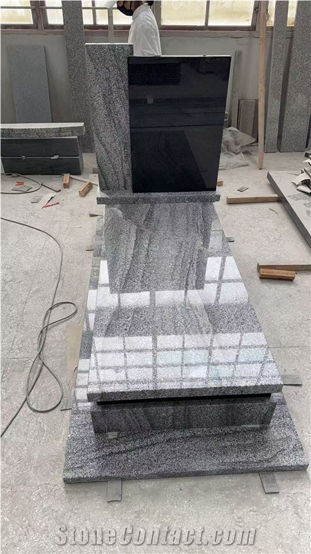 China Viscont White Angola Black Single Monument