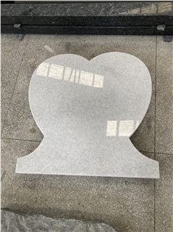 Crystal White Heart Shaped Monument Memorial
