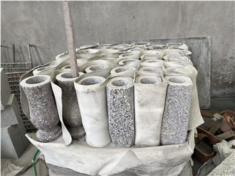Customized Granite Memorial Vases Monumental Accessories