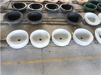 Dark Green Marble Wash Basins
