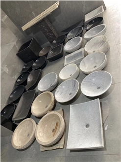 Dark Green Marble Wash Basins