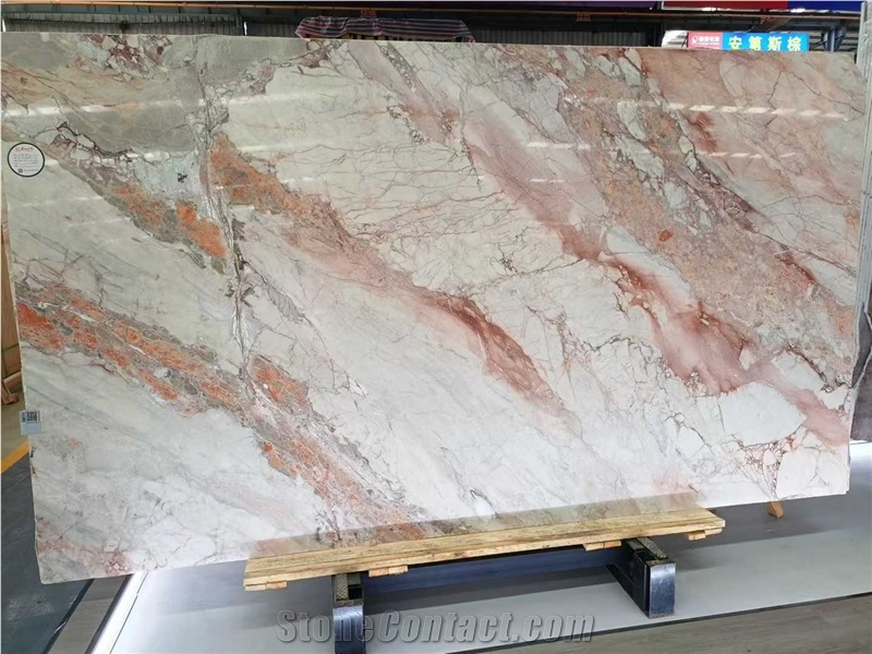 Four Seasons Pink Polished Marble Slabs