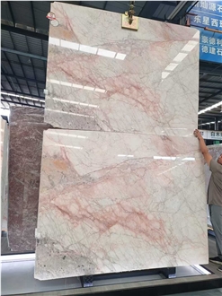 Four Seasons Pink Polished Marble Slabs