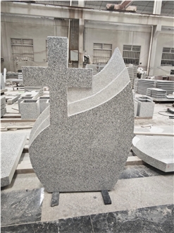 G603 Granite Cross Tombstone Romanian Style