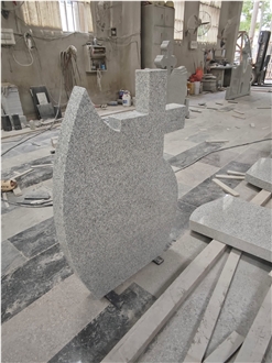 G603 Granite Cross Tombstone Romanian Style