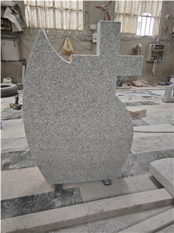 G603 Granite Cross Tombstone Romanian Style